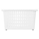 ORGANISATEUR PLASTIQUE ARMOIRE AVEC ROUES BLANC