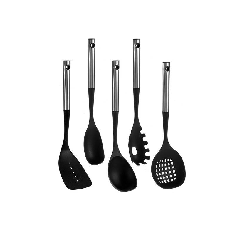 SET 5 UTENSILS STEEL HANDLE