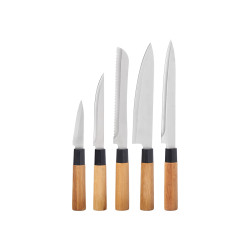 SET 5 BAMBOO KNIVES