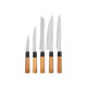 SET 5 BAMBOO KNIVES