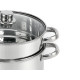 CASSEROLE ET CUISEUR A VAPEUR ACIER 6L 
