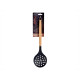 34,3CM NYLON HANDLE BEECH WOOD SLOTTED SPOON 