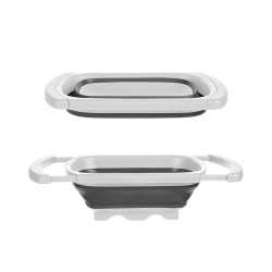 RECTANGULAR ADJUSTABLE STRAINER WHITE AND