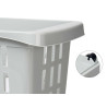 GREY PLASTIC CLOSET ORGANIZER WITH WHEELS