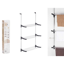 SECHOIR PORTE 6´5 METRES PLIABLE 3 ETAGERES