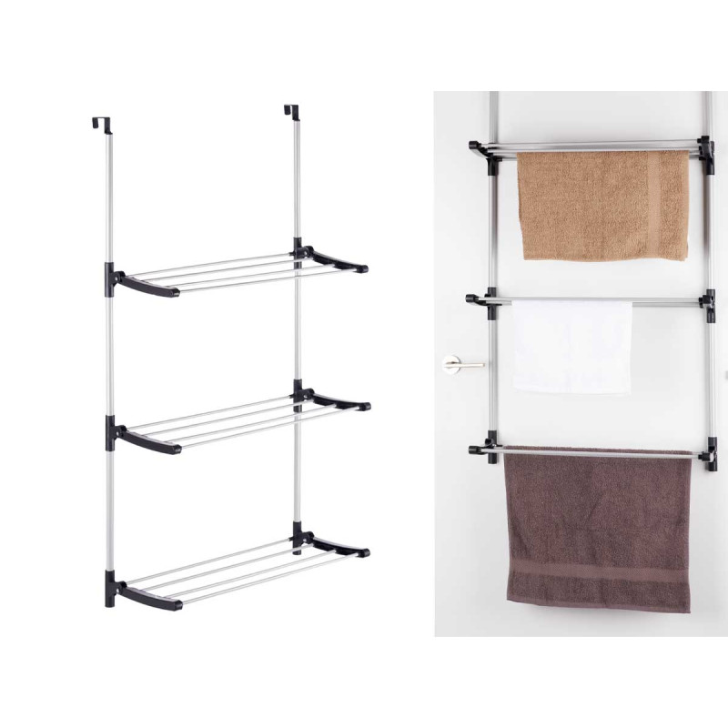 SECHOIR PORTE 6´5 METRES PLIABLE 3 ETAGERES
