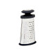 STEEL GRATER WITH BLACK SILICONE HANDLE