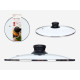 GLASS LID SILVER EDGE 24CM