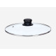 GLASS LID SILVER EDGE 24CM