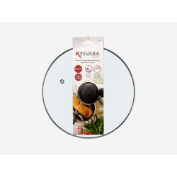 GLASS LID SILVER EDGE 24CM