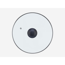 COPERCHIO CRISTALLO FILO ARGENTO 24CM