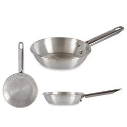 POELE ALUMINIUM AVEC MANCHE 14CM