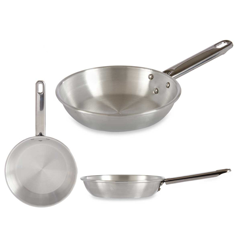 POELE ALUMINIUM AVEC MANCHE 16CM