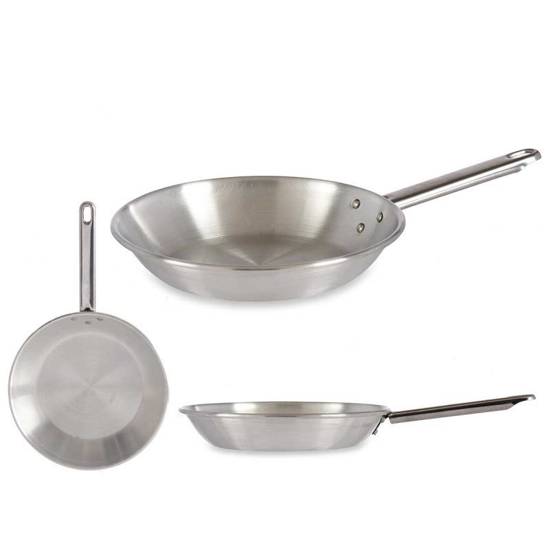 POELE ALUMINIUM AVEC MANCHE 22CM