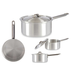 PENTOLA ALLUMINIO CON COPERCHIO 16CM