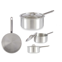 CASSEROLE ALUMINIUM AVEC COUVERCLE 20CM