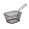 BASKET WITH HANDLE IN MATT BLACK STEEL