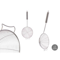 PELLE D'ÉGOUTTAGE EN ACIER DE 17 CM SUPPORT