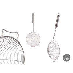 PELLE D'ÉGOUTTAGE EN ACIER DE 19 CM SUPPORT