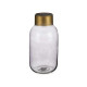 CRYSTAL VASE SMOOTH GOLD SMALL ANTHRACITE