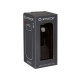 VASE EN VERRE LISSE OR PETIT ANTHRACITE