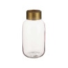 CRYSTAL VASE SMOOTH GOLD SMALL PINK