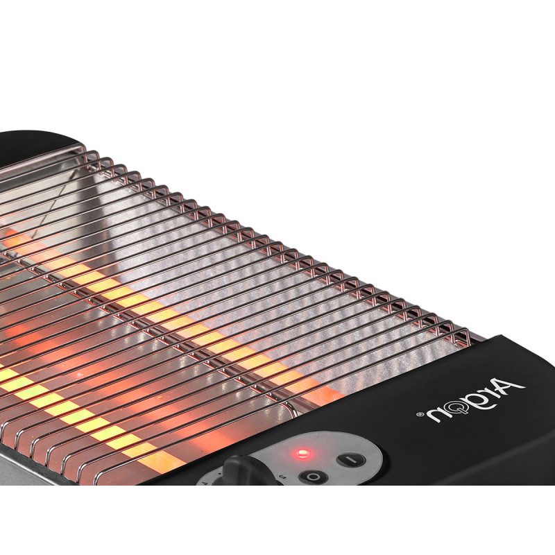 GRILLE-PAIN PLAT NOIR 600W