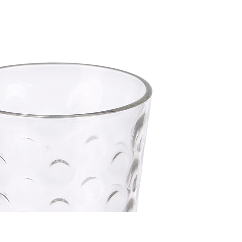 SET 6 DOTS GLASS 280ML