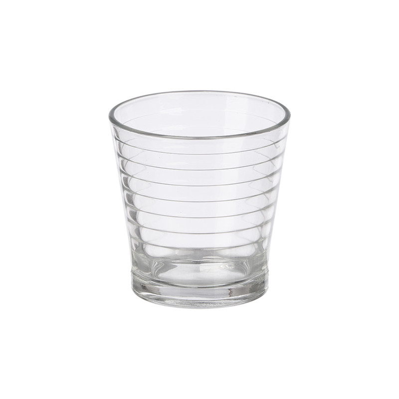 SET 6 VERRES RAYURE HORIZONTALE 280ML