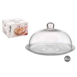 PLATEAU À GÂTEAUX COUVERCLE 33CM