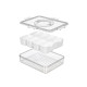 HERMETIC WHITE HANDLE BOX 8 ORGANIZERS 3,2L