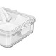 CAIXA HERMETICA ASA BRANCA 8 ORGANIZADORES 3,2L. P