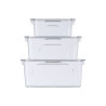 SET 3 REFRIGERATOR ORGANIZER WHITE RING