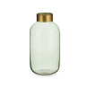 VASE EN VERRE LISSE OR GRAND VERT