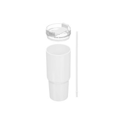 VASO PAJITA 750ML SURT 2 BLANCO NEGRO