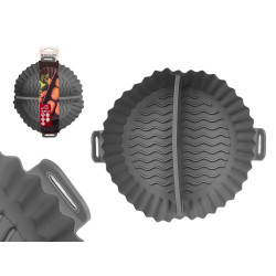 MOULE FRITEUSE FRITEUSE A DOUBLE COMPARTIMENT GRIS