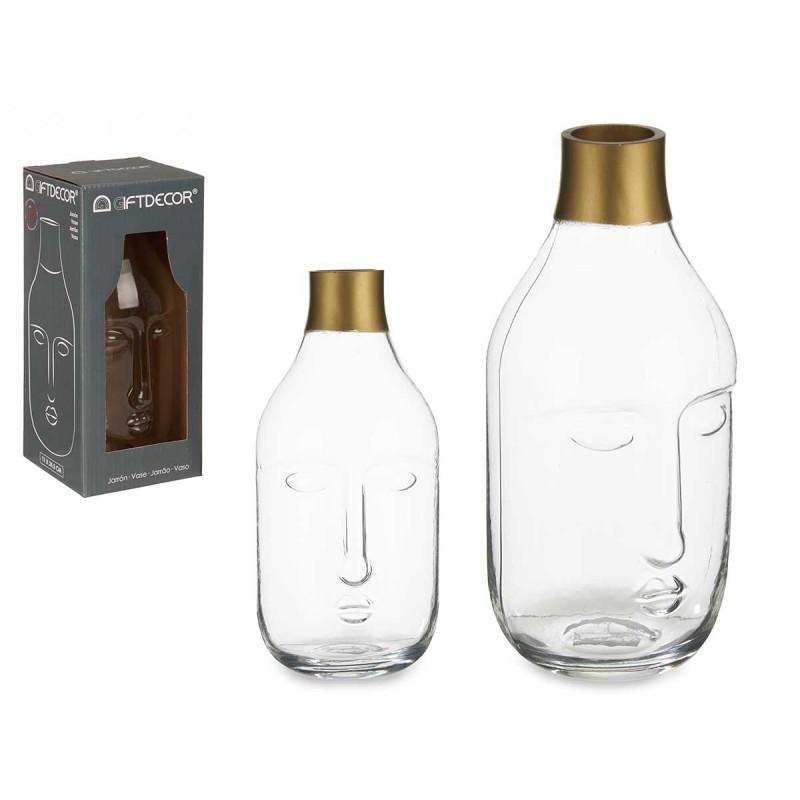 VASO CRISTALLO VOLTO TRASPARENTE 