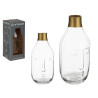 VASE EN VERRE VISAGE TRANSPARENT