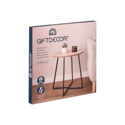 TABLE D'APPOINT 40CM PIEDS NOIRS