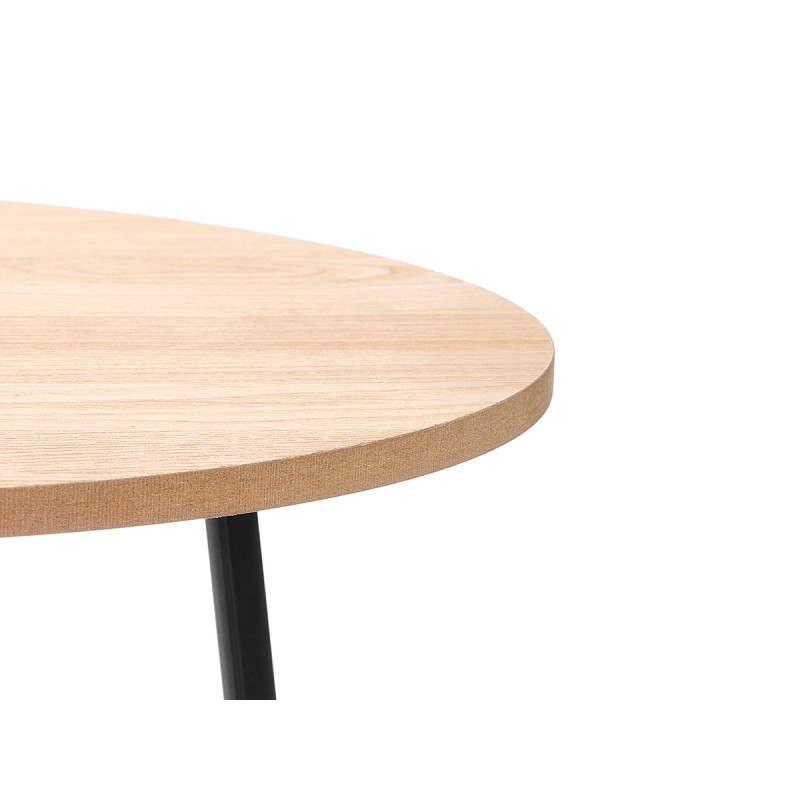 MESA AUXILIAR 40CM PATAS NEGRAS