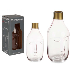 CRYSTAL VASE FACE PINK