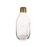 VASE EN VERRE VISAGE ROSE