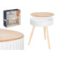 MESA DE APOIO DE 38 CM COM ONDAS BRANCAS