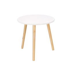 MESA DE APOIO LED BRANCA DE 40 CM