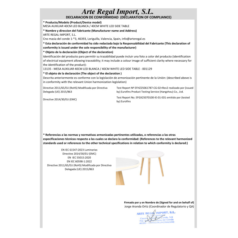 TABLE D'APPOINT BLANCHE 40CM