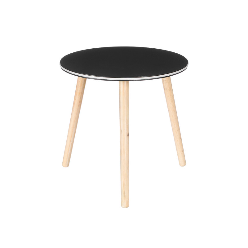 MESA DE APOIO LED PRETA DE 40 CM