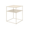 MESA AUXILIAR 2 CAJONES BEIGE