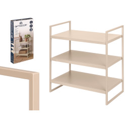 ESTANTERIA 3 BALDAS BEIGE