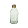 VASE EN VERRE VISAGE VERT