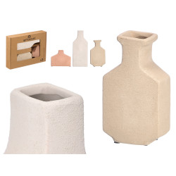ENSEMBLE 3 VASES TERRA RECTANGULAIRES ASSORTIS 3 C